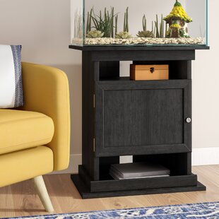 Corner aquarium outlet with stand